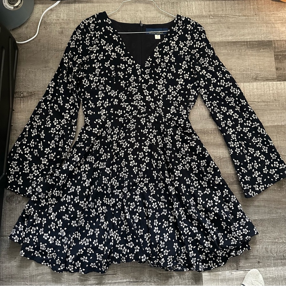 Ditzy Floral Dress with Flowy Sleeves + Skirt